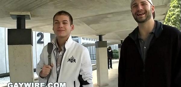  GAYWIRE - Corey Rezzon and Seth Michaels Do The Nasty Out In Public